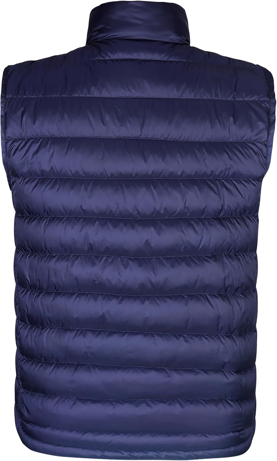 Men's Down Vest Lightweight Packable Puffer Vest Stand Collar Down Vest Zipper Sleeveless Jacket - Image 2